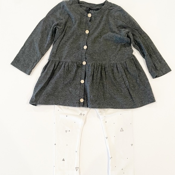 18-24M Gray Tunic & White Leggings - Picture 2 of 8